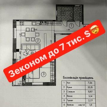 Продаж євро 2х кім квартири Саванна сіті від власника ЖК Савана Сіті