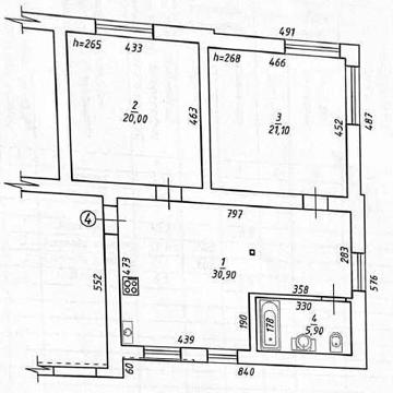 Сучасна Люкс квартира 77 кв.м