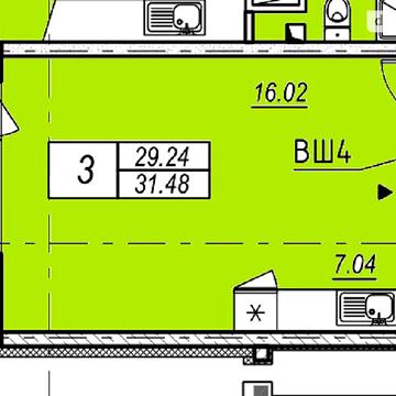 Продаж 1к Квартира пров. Середньофонтанський ЖК Удобный