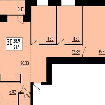 Продаж 3к Квартира Академіка Сергія Корольова вулиця