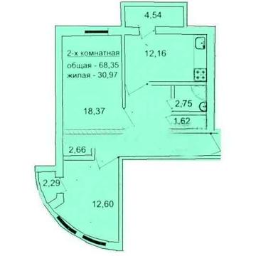 Квартира в Ж.К.Акапулько-2 ЖК Акапулько 2