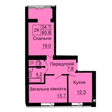 ЖК Софія РЕЗИДЕНС 2-кімнатна готовий будинок ЖК Софія Резиденс
