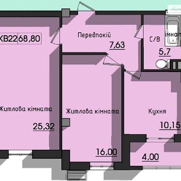Продаж 2к Квартира Космонавтів вулиця ЖК Сокол