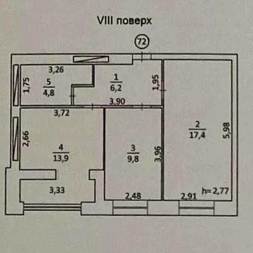 Продаж 2к Квартира Академіка Сахарова вулиця