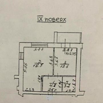 Продаж 1к Квартира Палія Семена вулиця