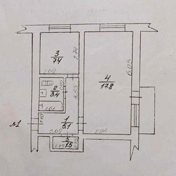 Продам 1 кімнатну квартиру у смт Іванівка Одеської області
