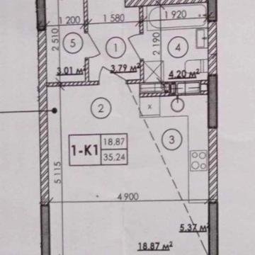1к Квартира Дніпровський ЖК Star City р-н 35.24 кв.м - без % ЖК Star City