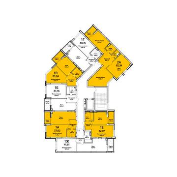 Продаж 2к Квартира Ольги Кобилянської (Достоєвського) вулиця ЖК Синергия Сити