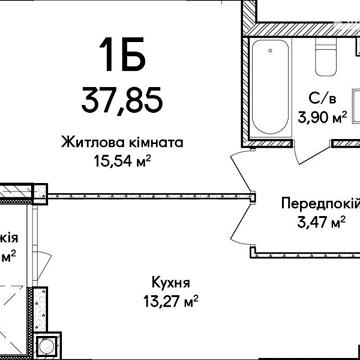 Продаж 1к Квартира Ольги Кобилянської (Достоєвського) вулиця ЖК Синергия Сити