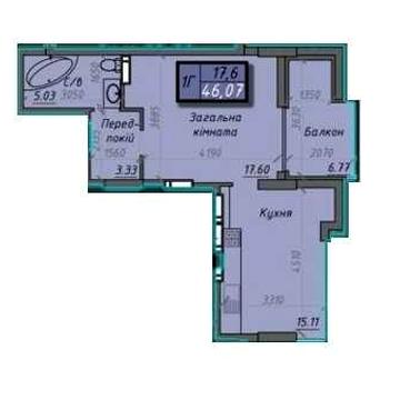 ЖК ICEBERG II Новострой 47 мкв
