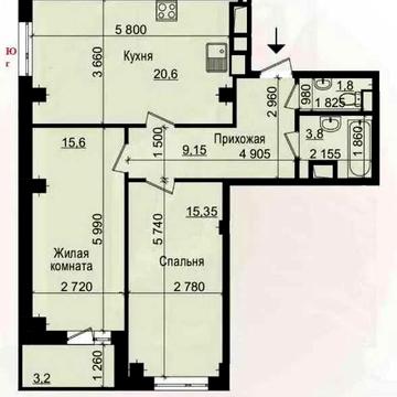 ЖК Пролисок | Лучшая Планировка | 2К Квартира 76 м2 ЖК Пролисок