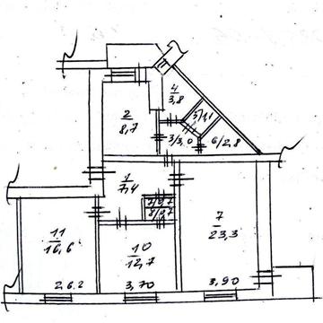 3х квартира сталинка ул. Новоорловская д.2. Цена 32500 ус.ед.