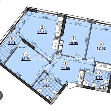 3х к.кв. 83м2 з Документами! ЖК Грейт Great Осокорки ЖК Great