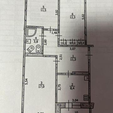 3х кімнатна квартира,ПЗТО