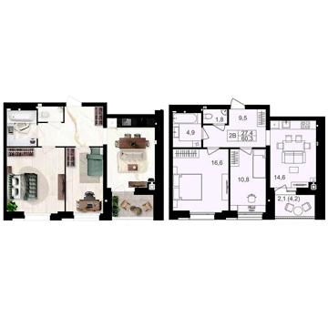 Продаж 2к Квартира Ватутіна вулиця ЖК Lavanda Park