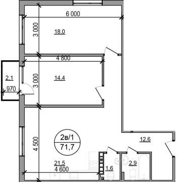 Продаж 2к квартири ЖК Парксайд, ремонт Whitebox