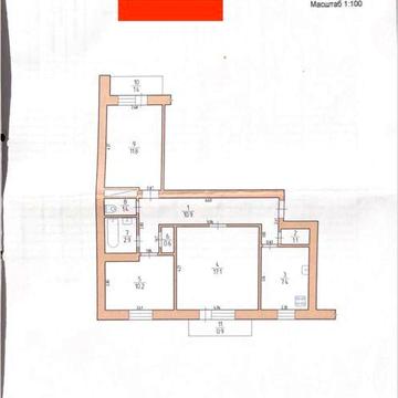 продаю трикімнатну квартиру 65,7кв м