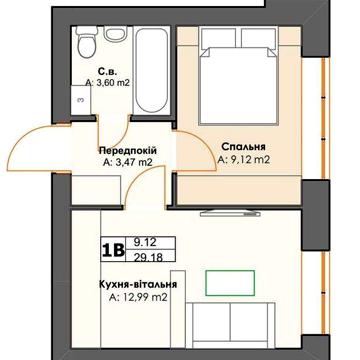Однокімнатна квартира 30 м2- 27 700$ в клубному будинку  м.Ірпінь ЖК 10AVENUE
