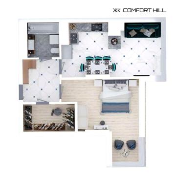 Продаж 1кім квартири 52 м.кв. від ЗАБУДОВНИКА ЖК Comfort Hill ЖК Comfort Hill