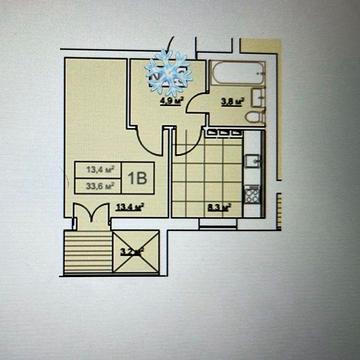 1кк в готовому будинку. Індивідуальне газаве опалення