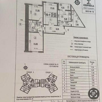 Продам свою 3 комн квартиру в 16 д жк Еврика ЖК Эврика
