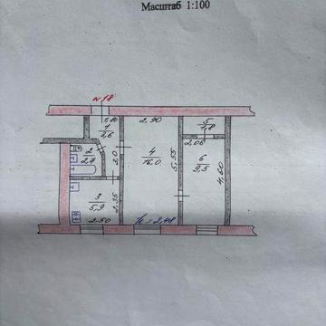 Продам 2-кмн. квартиру 1-й этаж, возможно под БИЗНЕС ( красная линия )