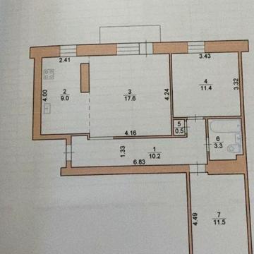 Продається 3х кімнатна з автономними  опаленям.