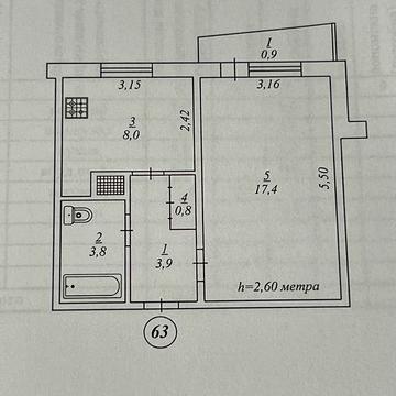1 кімнатна квартира мр. Гірницький
