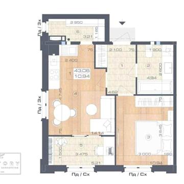Продажа 1к квартира вул. Коцюбинського ЖК Oxford