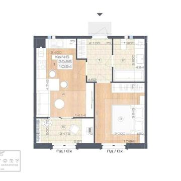 Продажа 1к квартира вул. Коцюбинського ЖК Oxford
