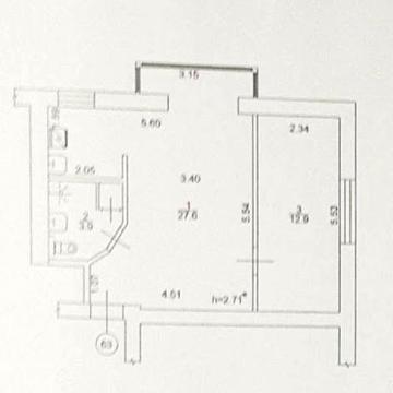 Оренда 2х кімнатної квартири бул. Лесі Українки, 16, 5/5 поверх. буд.