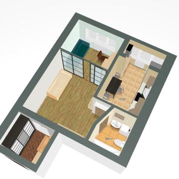 1 кім. квартира 39,8 м2, вул. Козацька, Вишневе