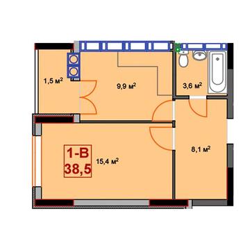 Продаж 1к Квартира Університетська (Карла Маркса) вулиця ЖК Sky-2