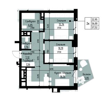 Продам 2 кім. квартиру ЖК Holosko Residents ЖК Holosko Residents