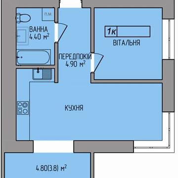 Продаж 1к Квартира Миру вулиця ЖК Мира