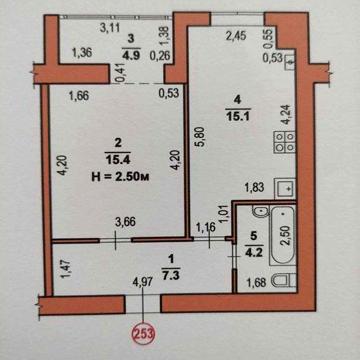 Простора квартира (46.9 м. кв.) в сучасному ЖК “Перший квартал” ЖК Перший квартал