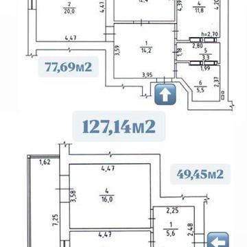 Продаж квартир  2+1 з панорамним видом на р.Дніпро ЖК Перлина Черкас