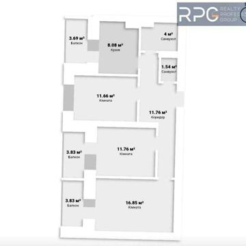 Продаж 3-к квартири в ЖК Чарівне місто, 77 м², метро Червоний хутір ЖК Чарівне місто