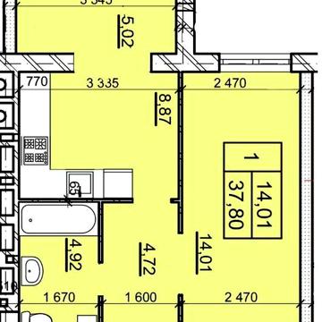 Продаж 1-но кімнатної квартири від забудовника! ЖК ДІМ