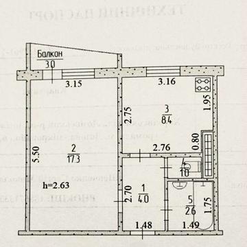 Продам 1-кімнатну квартиру в м. Лозова, 6-й мікрорайон