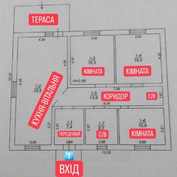 Продам 1 но поверховий будинок 110м2 на ділянці 4 сотки, ГАЗ