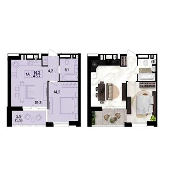 Продаж 1к Квартира Ватутіна вулиця ЖК Lavanda Park