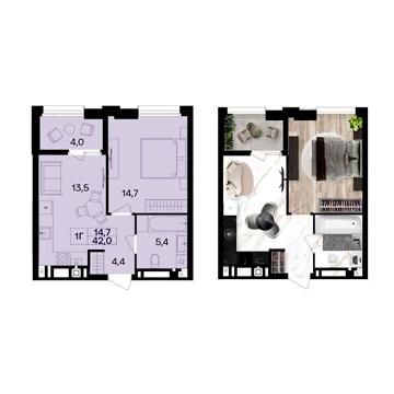 Продаж 1к Квартира Ватутіна вулиця ЖК Lavanda Park