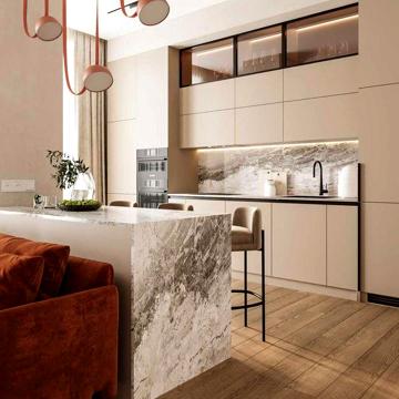 3.к. студия ЖК Loft White 77м2 Новострой Центр Дельмар Фестивальный
