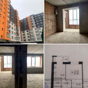Продаж 1-кімнатної квартири в новобудові, велика кімната, переуступка ЖК Сімейний комфорт