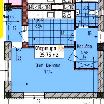 Квартира в новобудові 38тис$ ЖК Богомольця 17