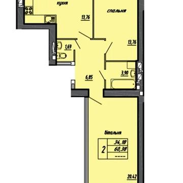 Продаж 2к Квартира вул. Чернівецька