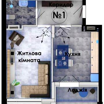 Продаж 1-кімн. від забудовника з котлована 46,9м2 Найкраща ціна! ЖК &quot;Senator&quot;