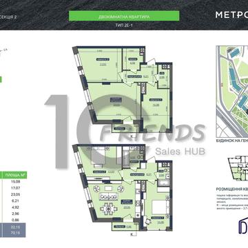 Продаж  2 кімнатної квартири ЖК Метрополіс ЖК Метрополіс