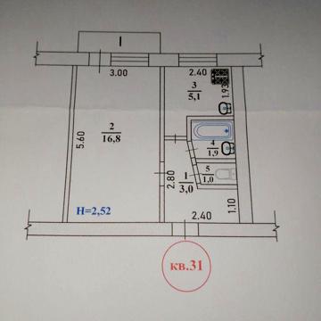 Продам однокімнатну квартиру ЖК вул. В. Чорновола